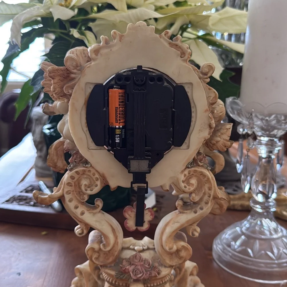 Vintage Cherub statement Clock Roccoco Baroque